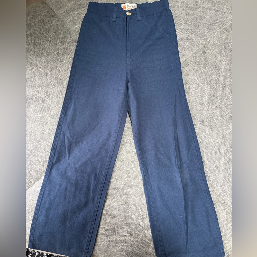 Mollusk Surf Shop - Painter Pants in navy blue size XS